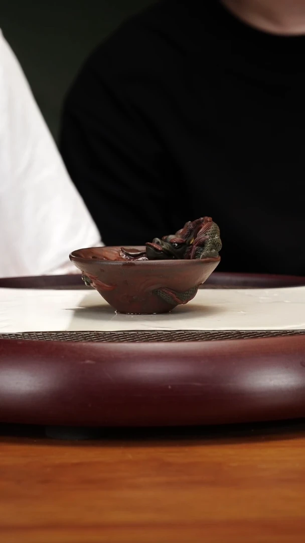 茶壶紫砂41GSB祥龙斗笠杯 50cc