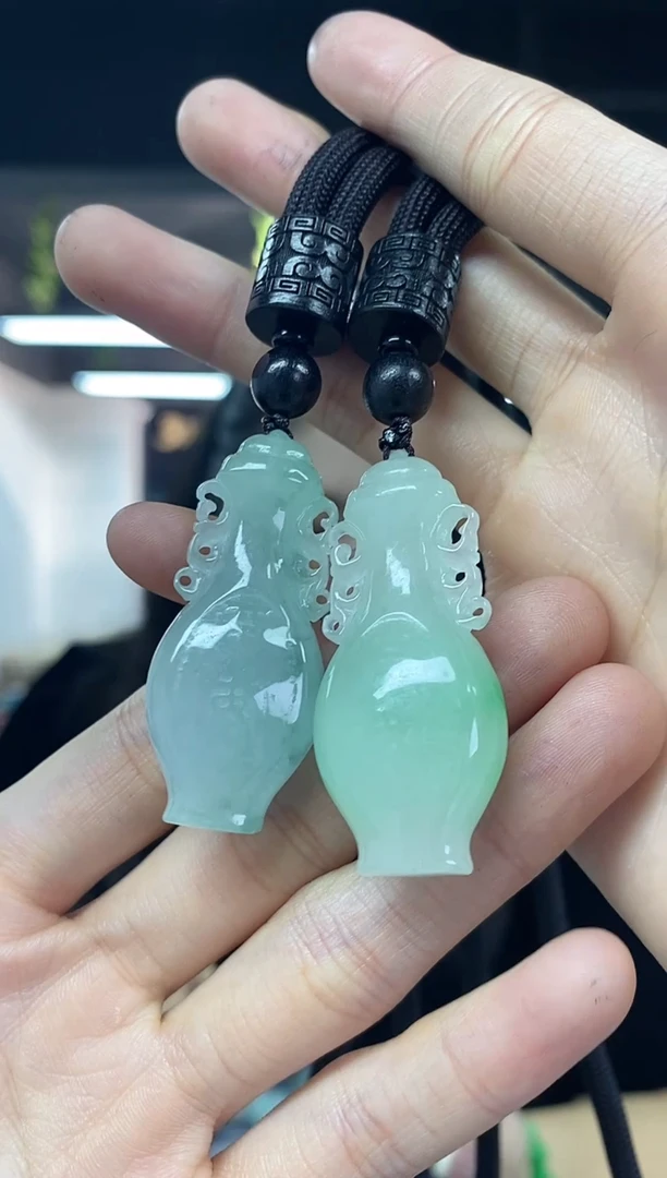 项链未镶嵌翡翠多样性发其一颜色微差