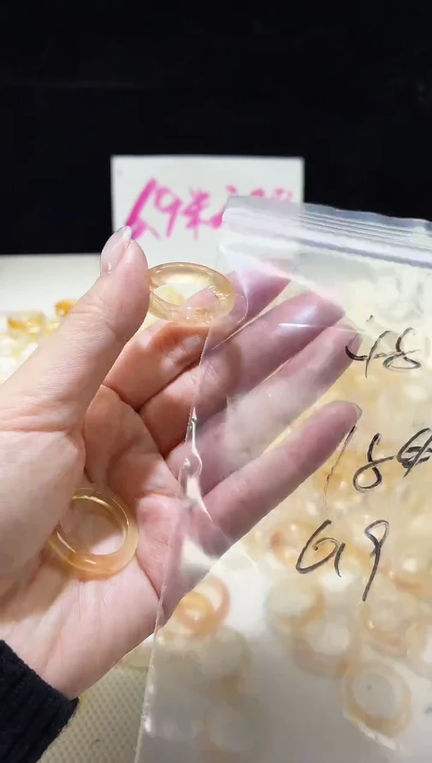 未镶嵌戒指玛瑙/玉髓安**鱼48