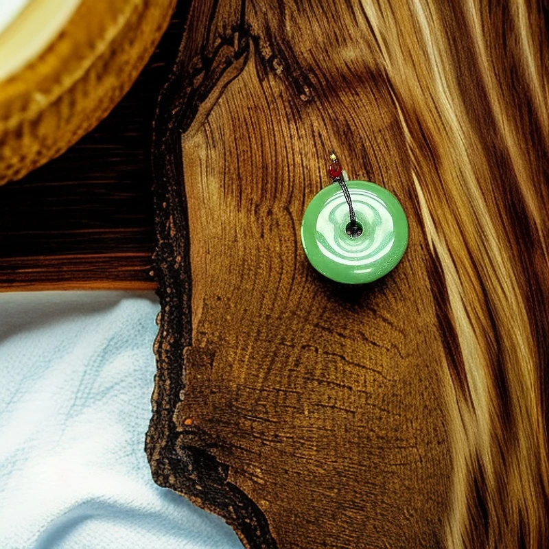 c85【臻尚出品】锋哥宠粉王炸款苹果绿平安扣吊坠-随机发一