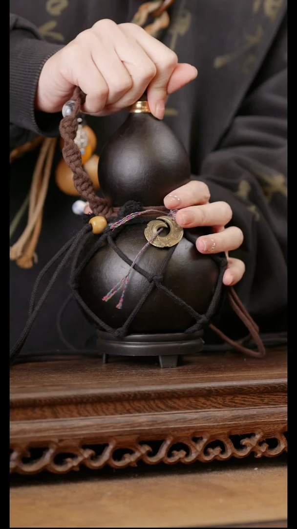 320号精品天然大漆酒葫芦一物一拍~