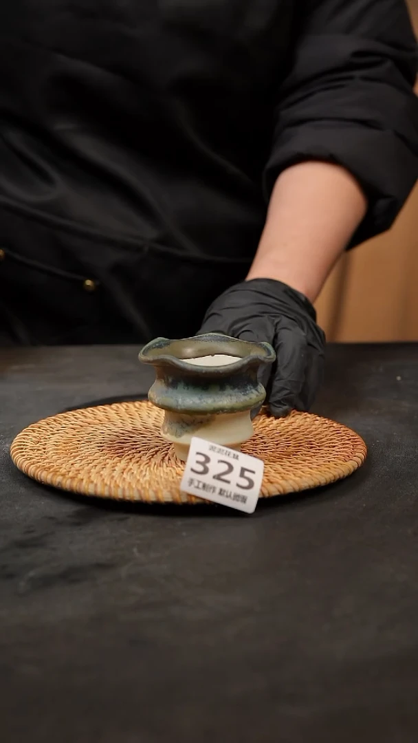 【闪购商品】瓷片325泥泥手工花盆口5高6