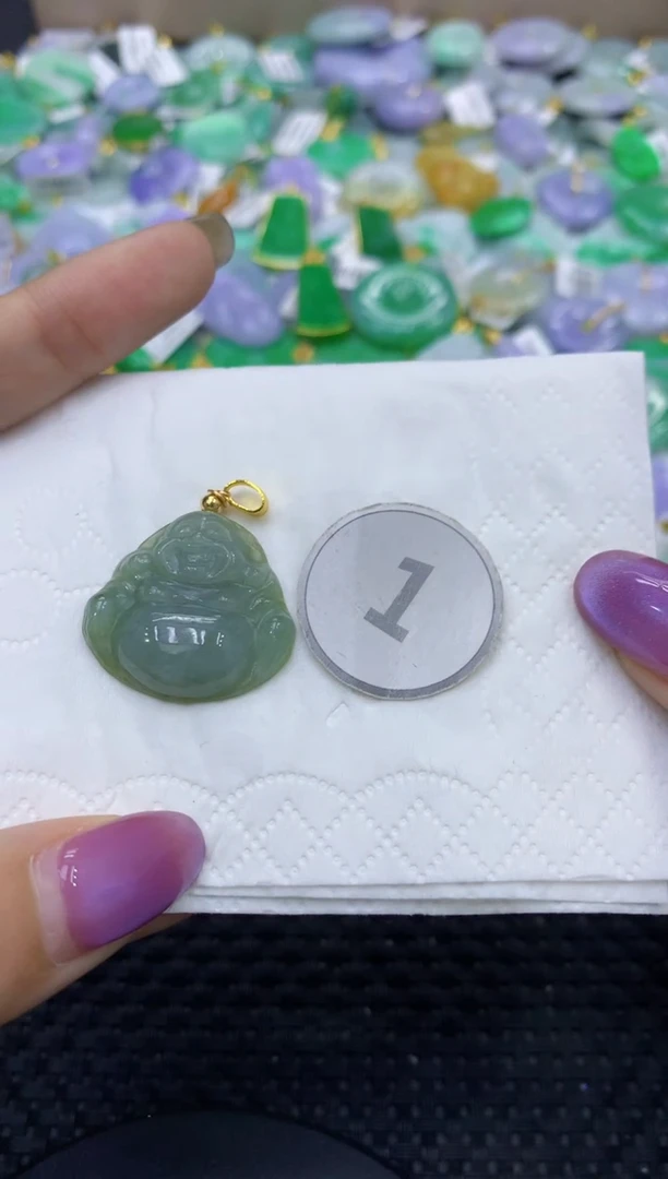 颈饰未镶嵌翡翠天然缅甸翡翠A货