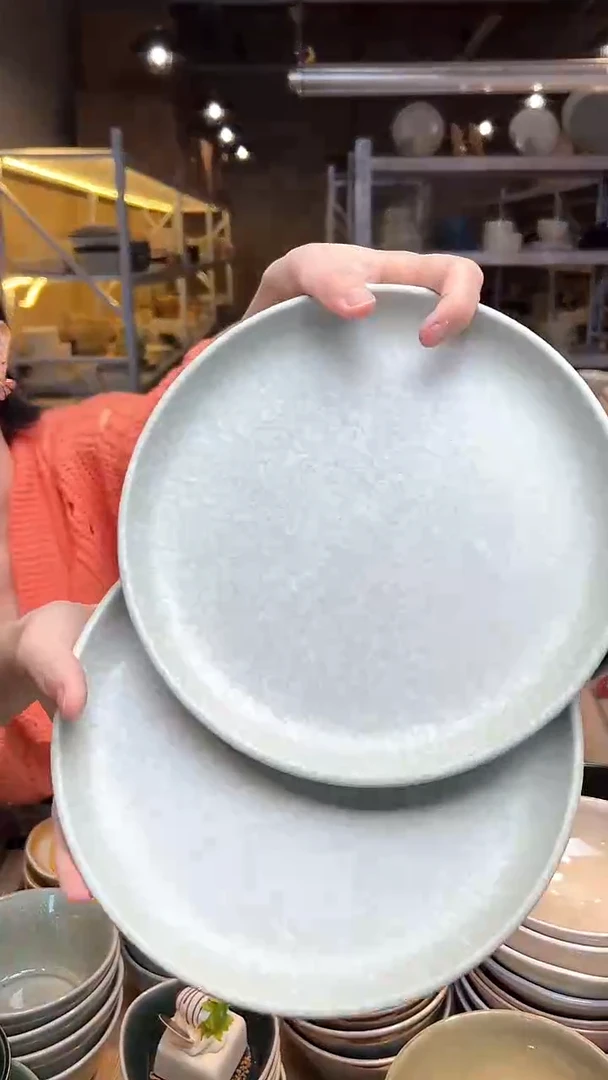 瓷66外贸尾货高温釉下彩陶瓷餐具默认微瑕