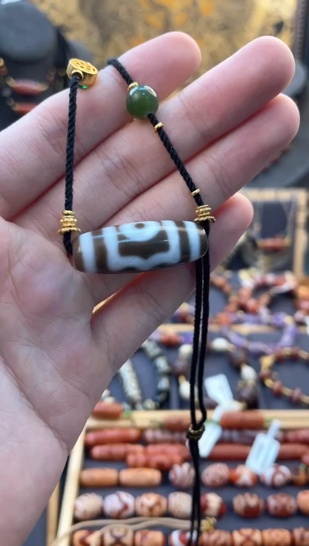 玛瑙/玉髓颈饰未镶嵌天缘三眼锁骨链