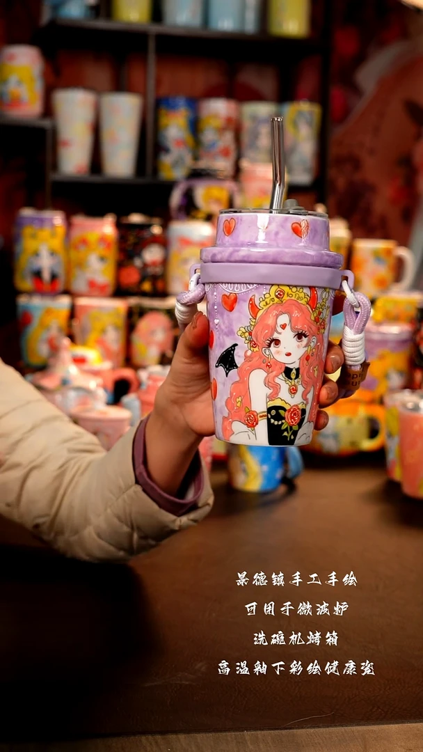 景德镇陶瓷手绘杯杯