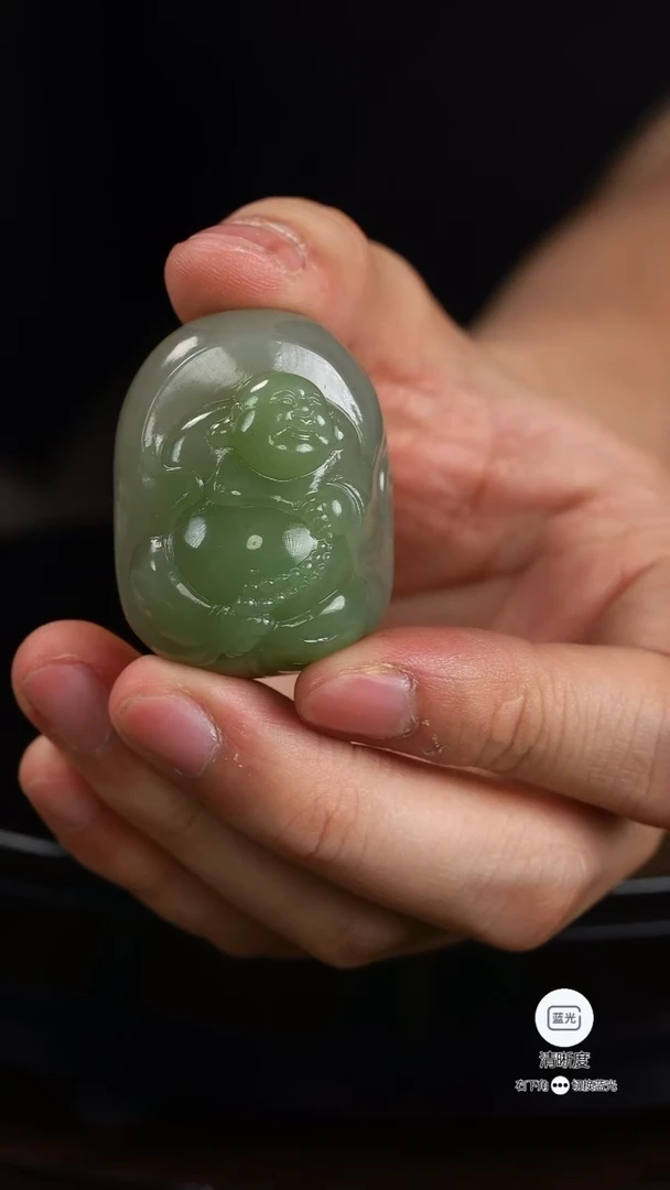 和田玉未镶嵌挂件067佛公