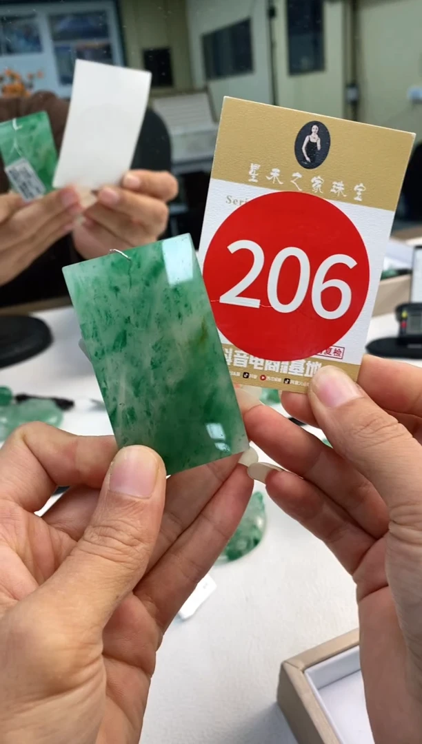 颈饰未镶嵌石英质玉踏**梅无事牌+206