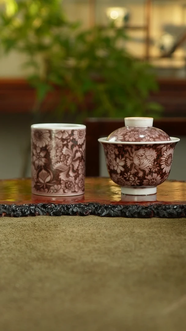 用****2万花盖碗良才盖碗一套