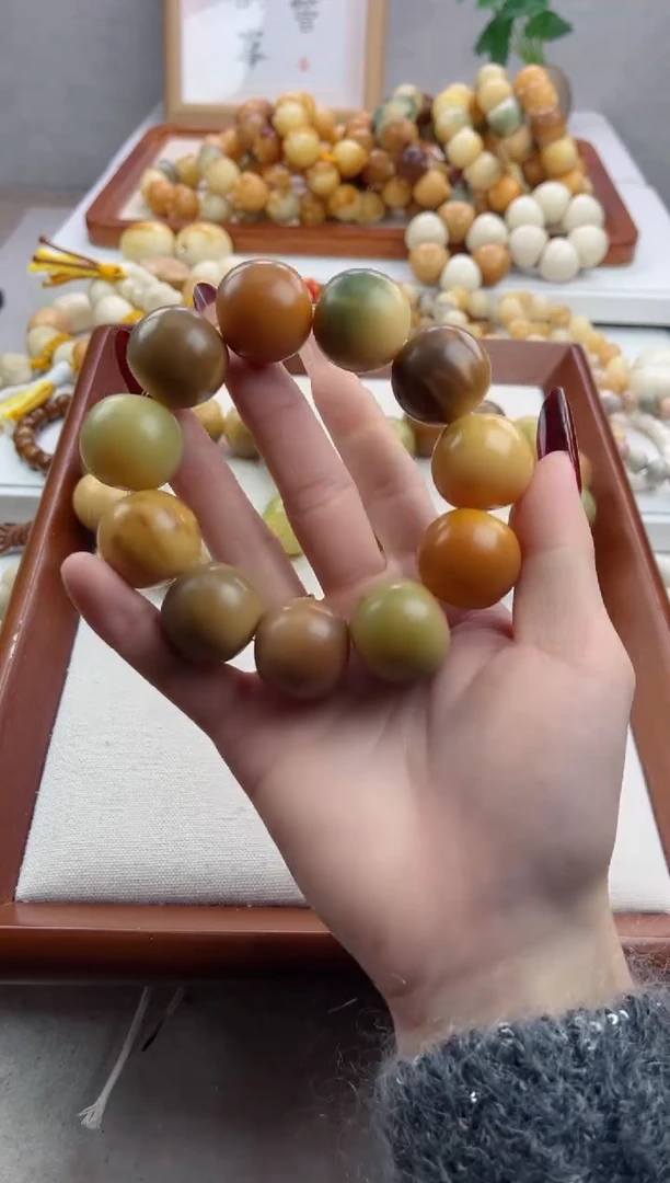 【闪购商品】菩提根/象牙果手串干磨大苹果22mm手串瑕疵不补v50
