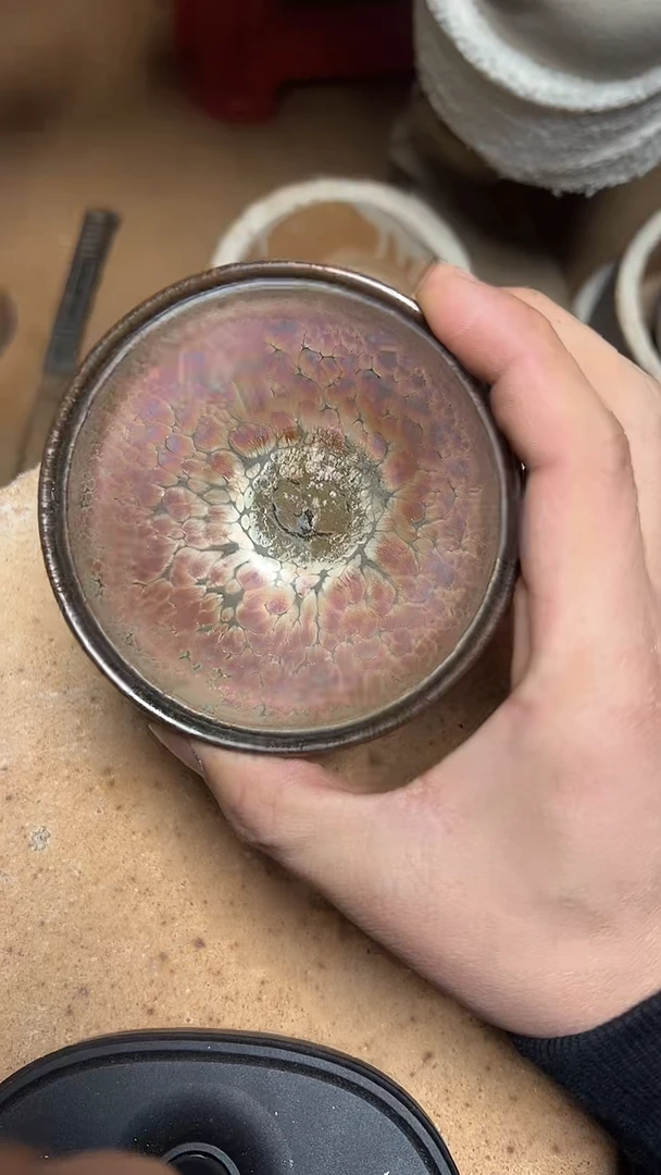 【闪购商品】茶盏名家徐亚凤建盏（带证书礼盒）13