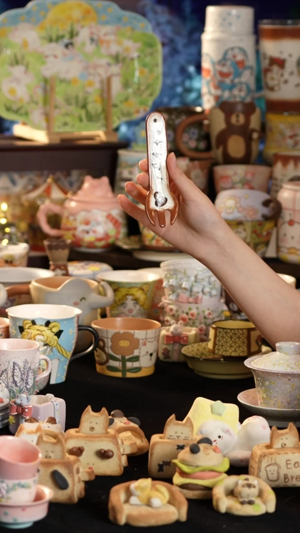 其他陶景德镇釉下彩手绘设计师款陶瓷