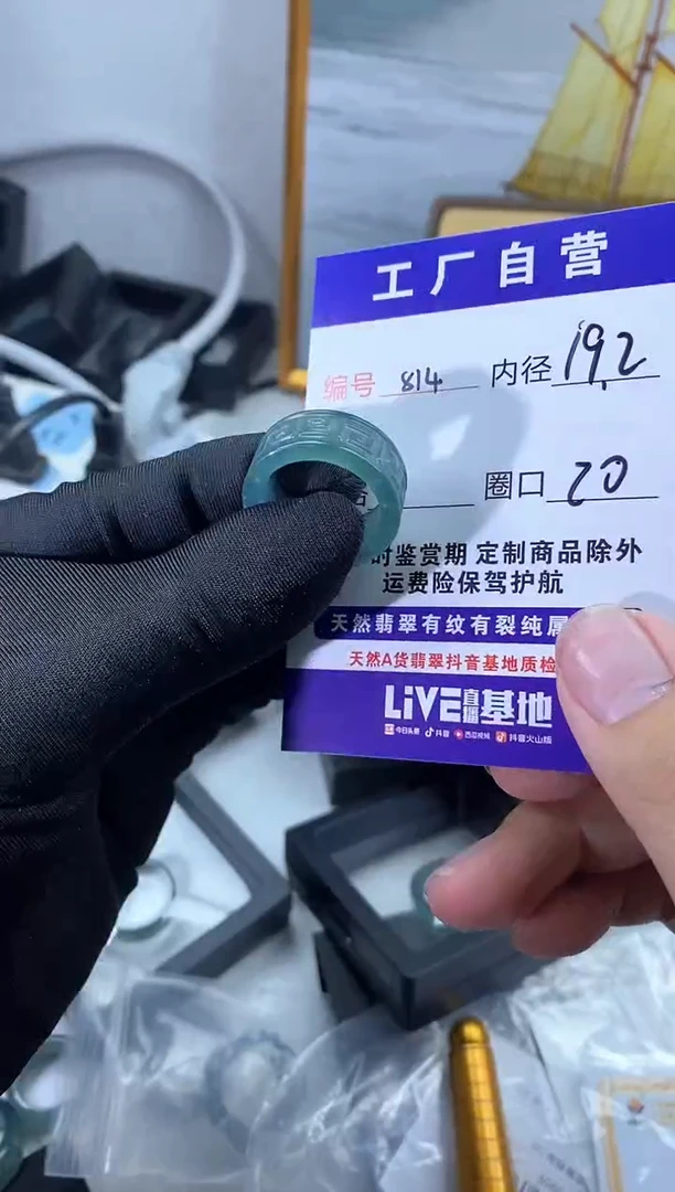 未镶嵌戒圈翡翠814