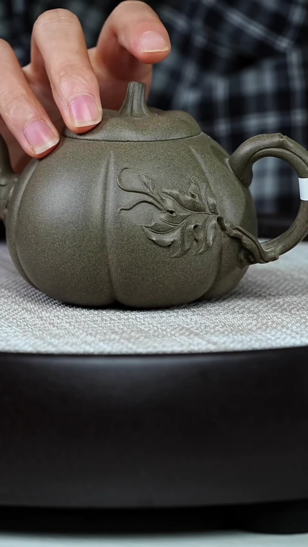 茶壶紫砂。0902午直播FXH-0074小金瓜-青段-230cc
