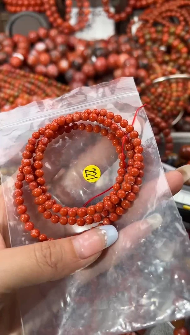 未镶嵌手串南红玛瑙4+