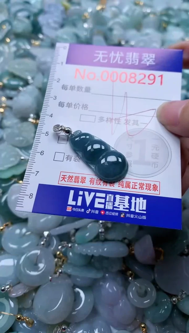 翡翠未镶嵌吊坠(不含链)8291