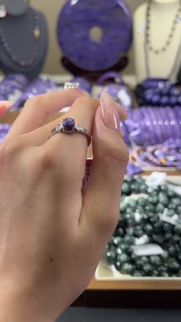 未镶嵌查罗石（紫龙晶）戒指1