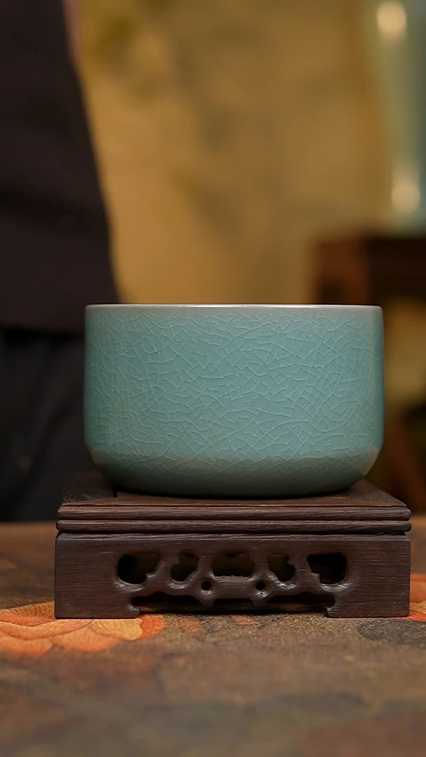 罐仿古翡翠绿禅定小水洗瑕