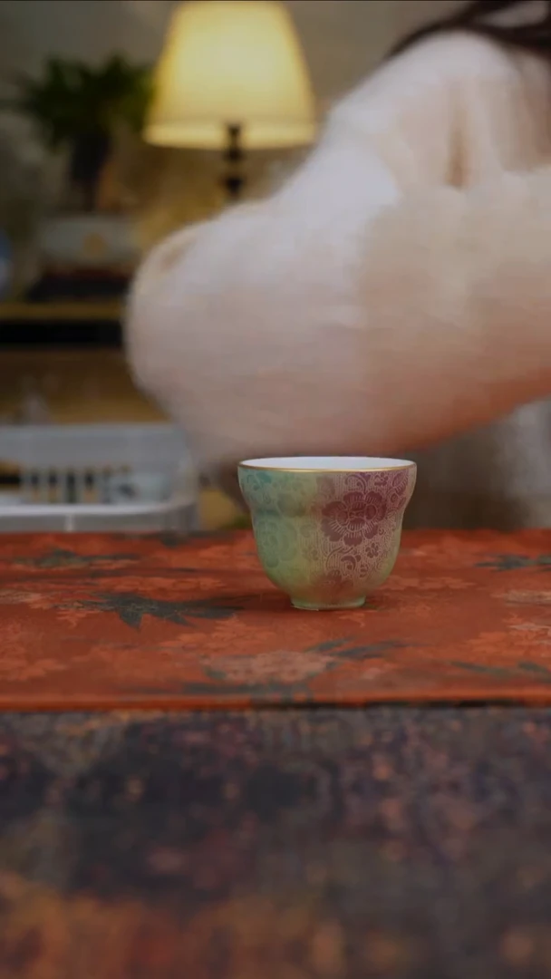 杯景德镇陶瓷杯碗柴烧多人