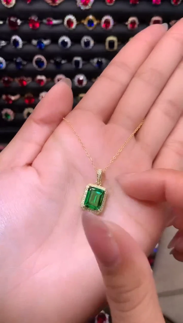 【闪购商品】透辉石吊坠银S925镶嵌1