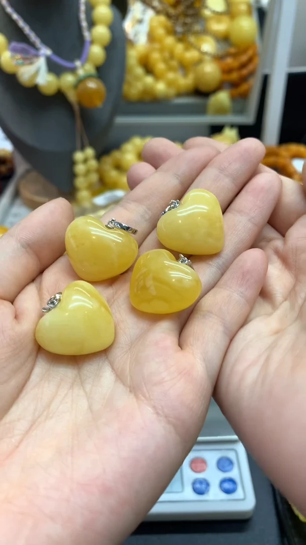 【闪购商品】琥珀珠宝奇石银S925镶嵌757多样性发其一微瑕