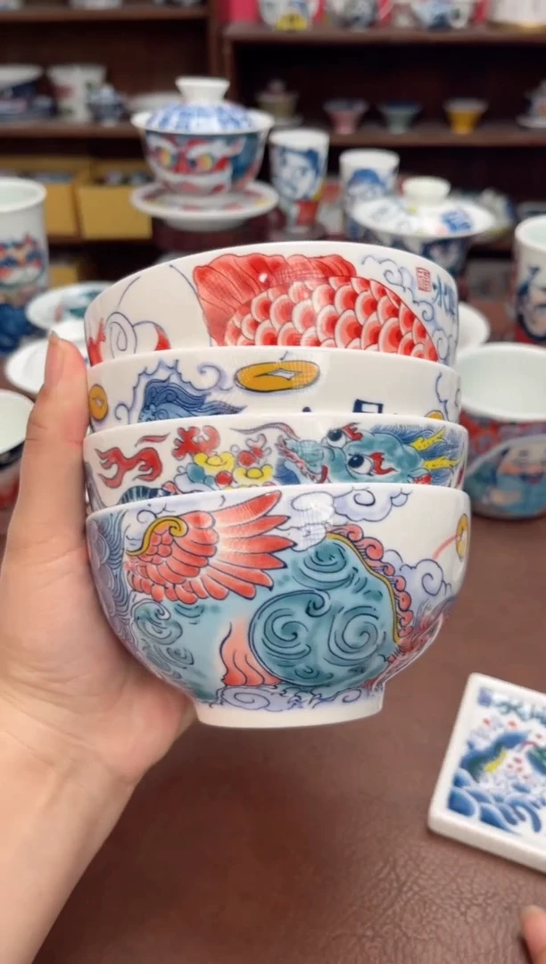 【闪购商品】福利价 饭碗（貔貅+龙鱼+麒麟+貔貅）