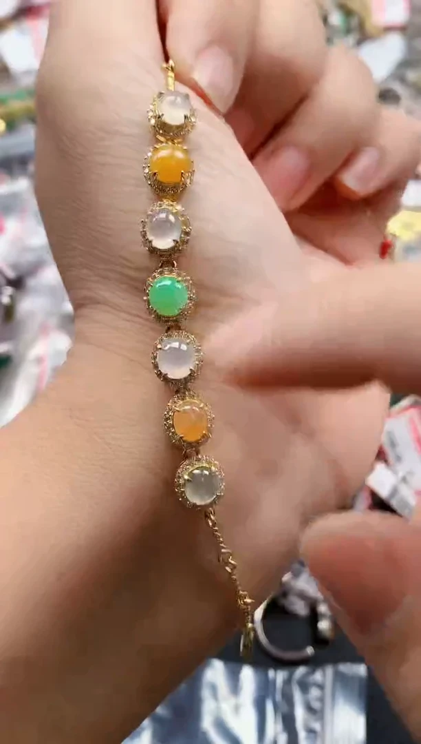 银S925镶嵌戒指翡翠天然A货缅甸翡翠