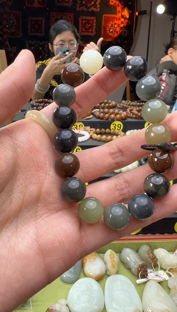 未镶嵌手串和田玉多宝手串卡12