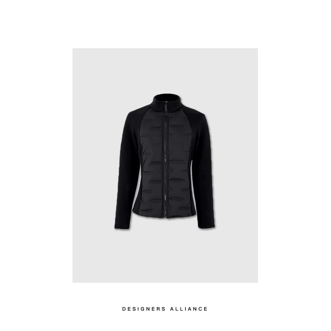 罗拉密码-设计师联盟航天小蛮腰拼接男女款轻羽立领保暖运动