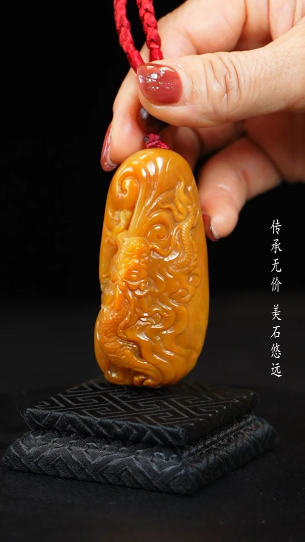 【闪购商品】田黄石田黄石彩冻石印章把件摆件