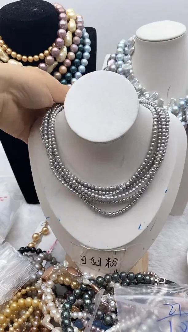 淡水珍珠钛钢颈饰130