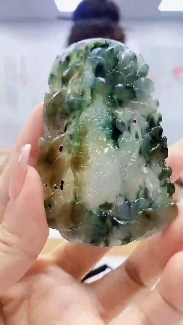 未镶嵌定制翡翠4829ty-毛货挂件54