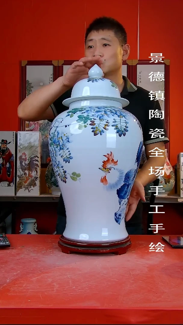 摆件景德镇陶瓷 全场手工手绘15