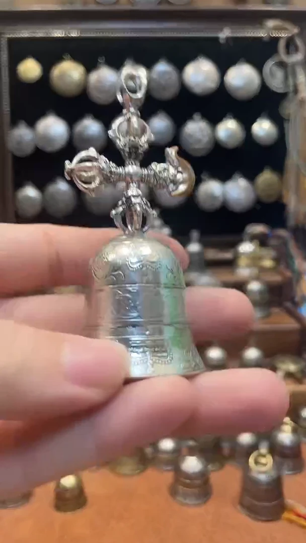 x****e银十字金刚杵英国一克朗银币铃铛微瑕款赠银锤