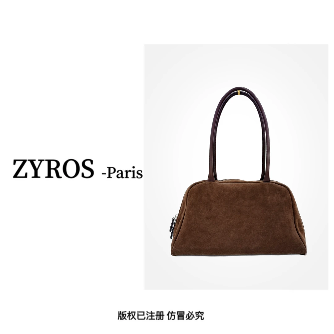 ZYROS/秋冬爆款棕色高级感百搭简约时尚大气单肩腋下托特包女300