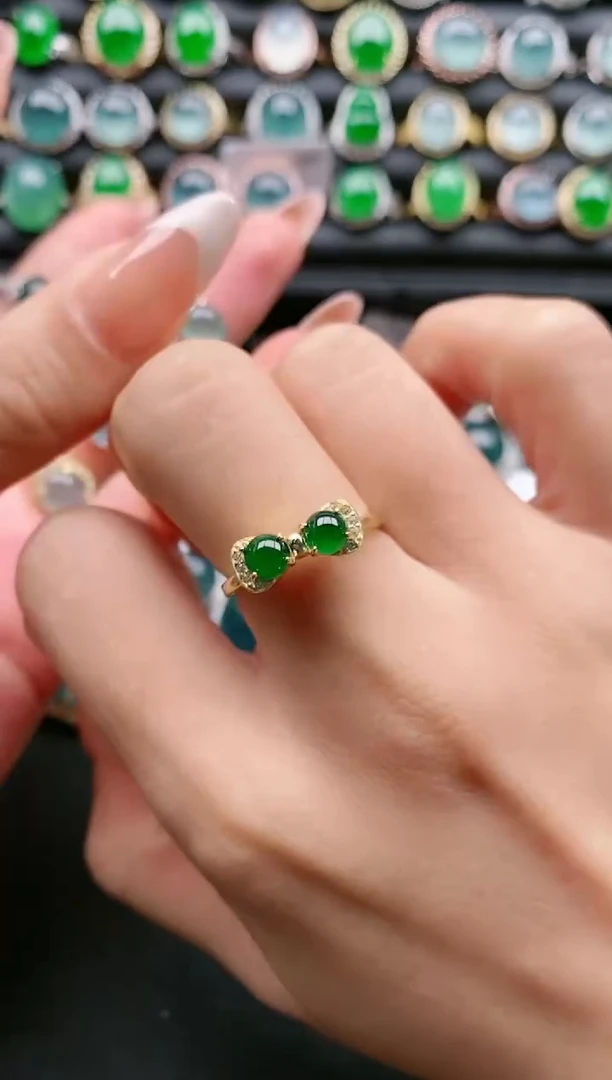 【闪购商品】翡翠戒指银S925镶嵌1111111