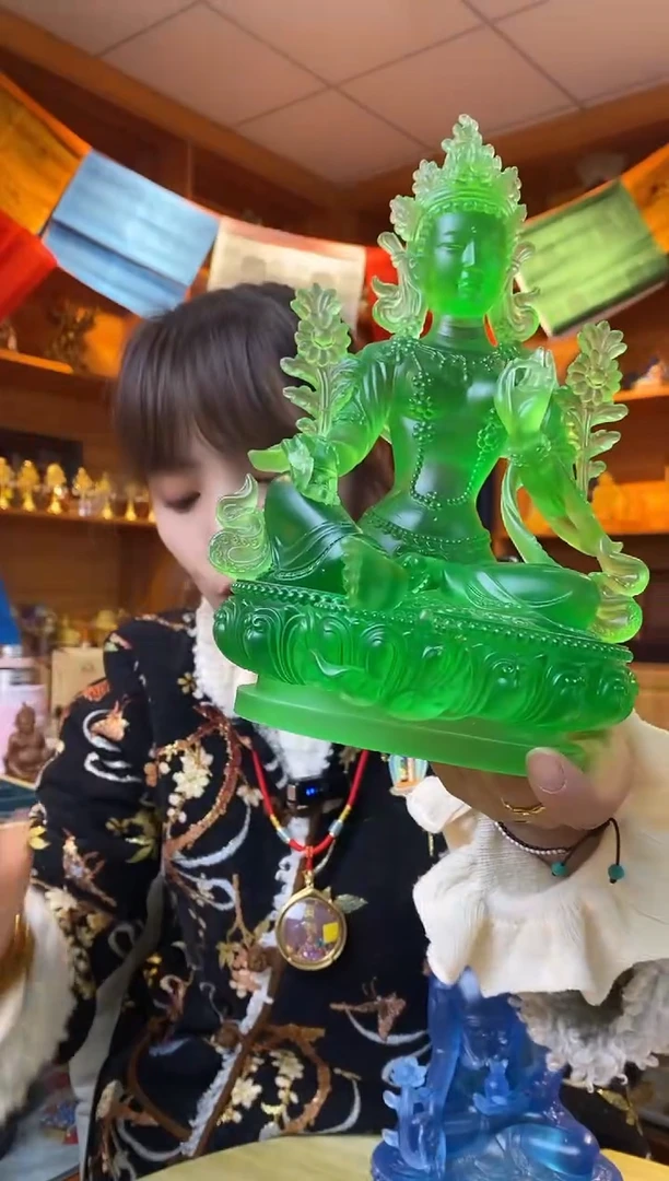 【闪购商品】泥塑绿妈妈-与实物略有差异介意者慎拍