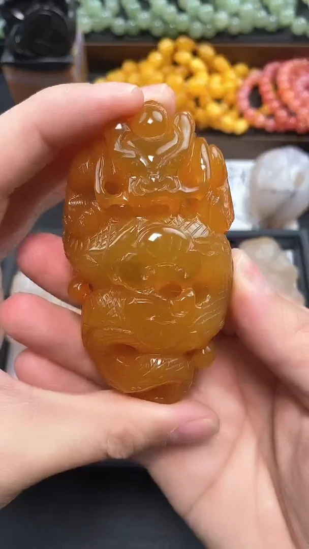 【闪购商品】玛瑙/玉髓手把件未镶嵌1