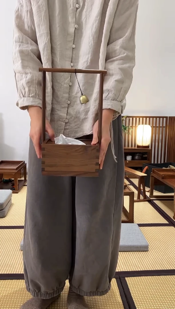 黑胡桃木米***冷纸巾盒