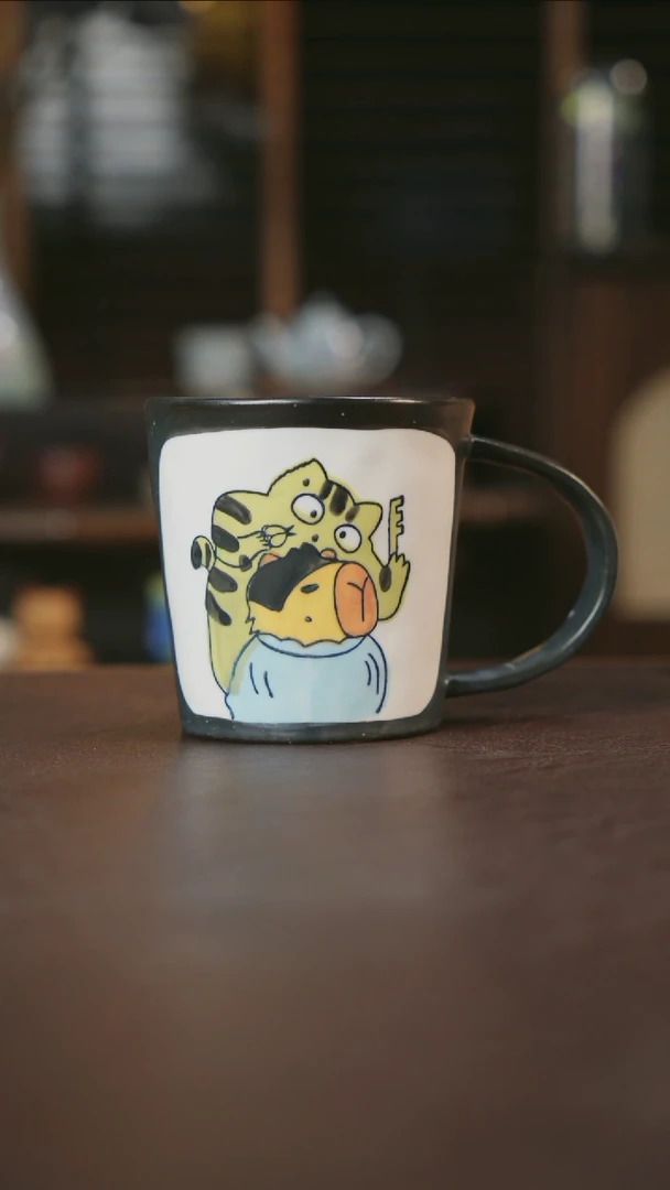 【闪购商品】杯景德镇陶瓷杯碗柴烧多人