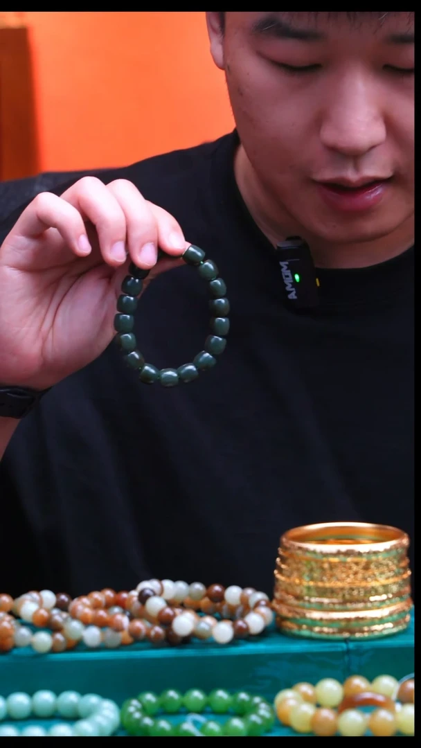 未镶嵌手链和田玉且末蓝老型卡12