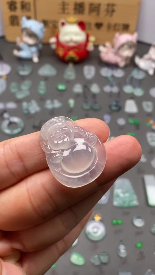 【闪购商品】翡翠颈饰未镶嵌冰财神爷/芬