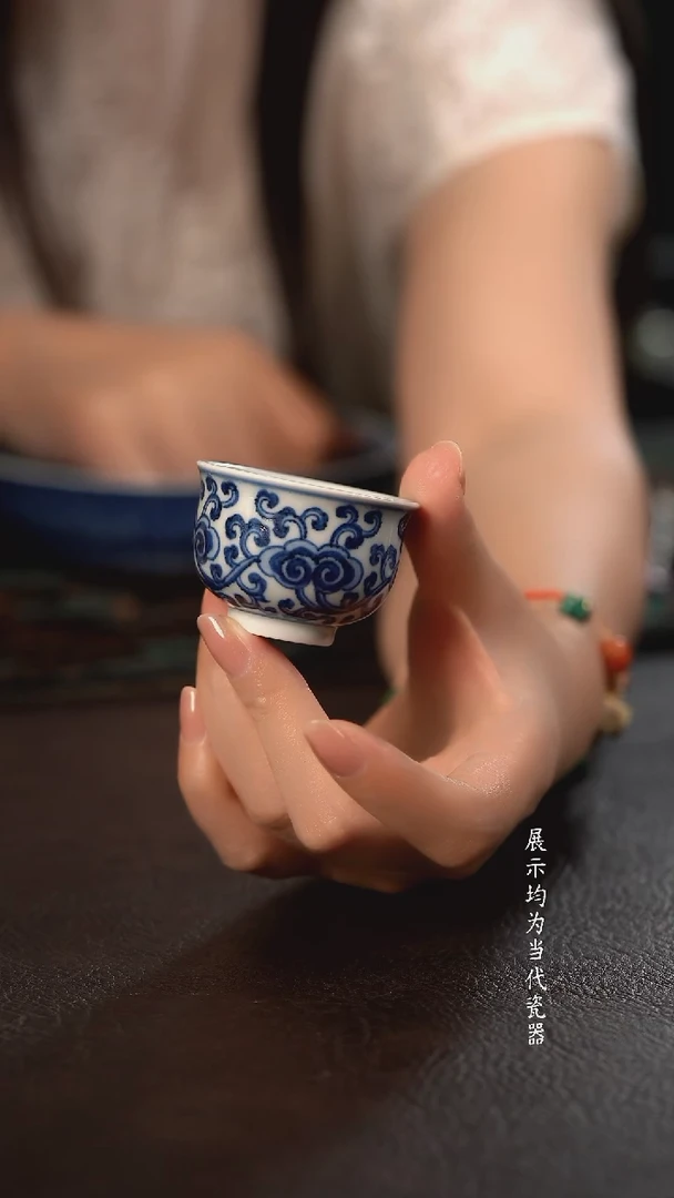 研山琢器灵芝小炉式杯