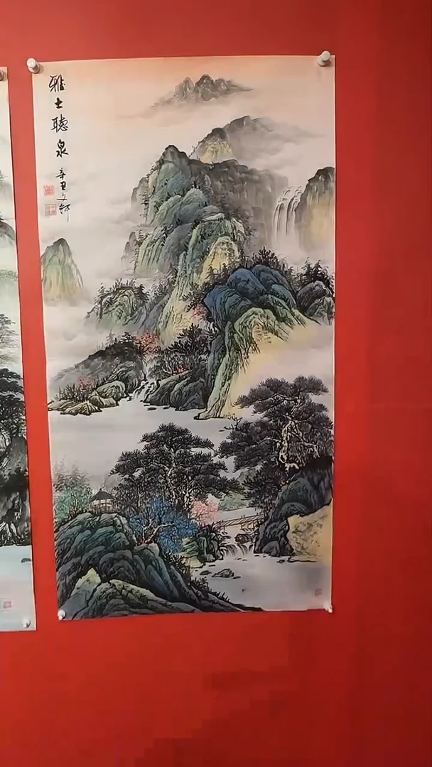 【闪购商品】国画雅士听泉/4尺/莫文轩