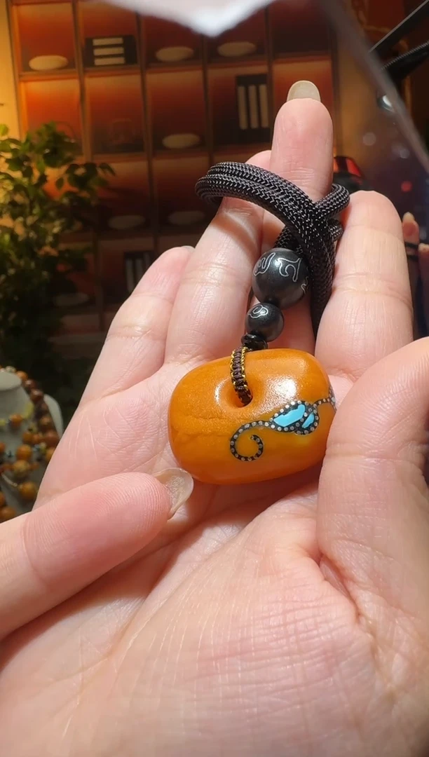 蜜蜡颈饰未镶嵌5882天然蜜蜡珠宝奇石全都保真