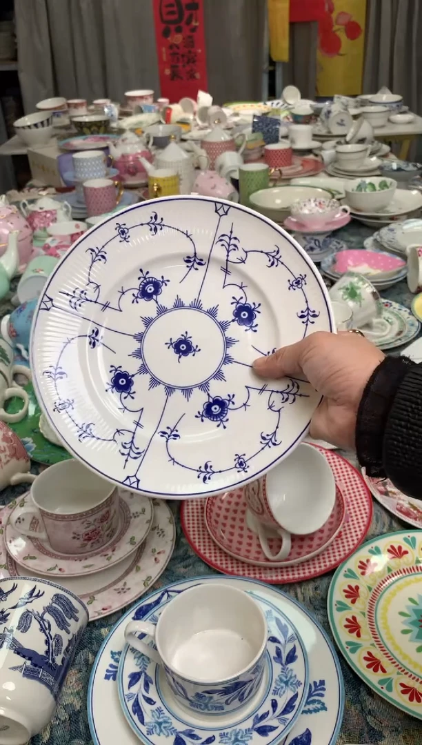 【闪购商品】瓷片陶瓷原单CC284餐具1个8寸