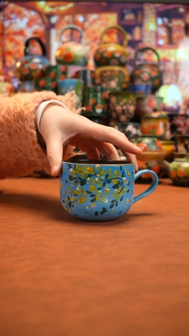 油画   釉下彩   杯子