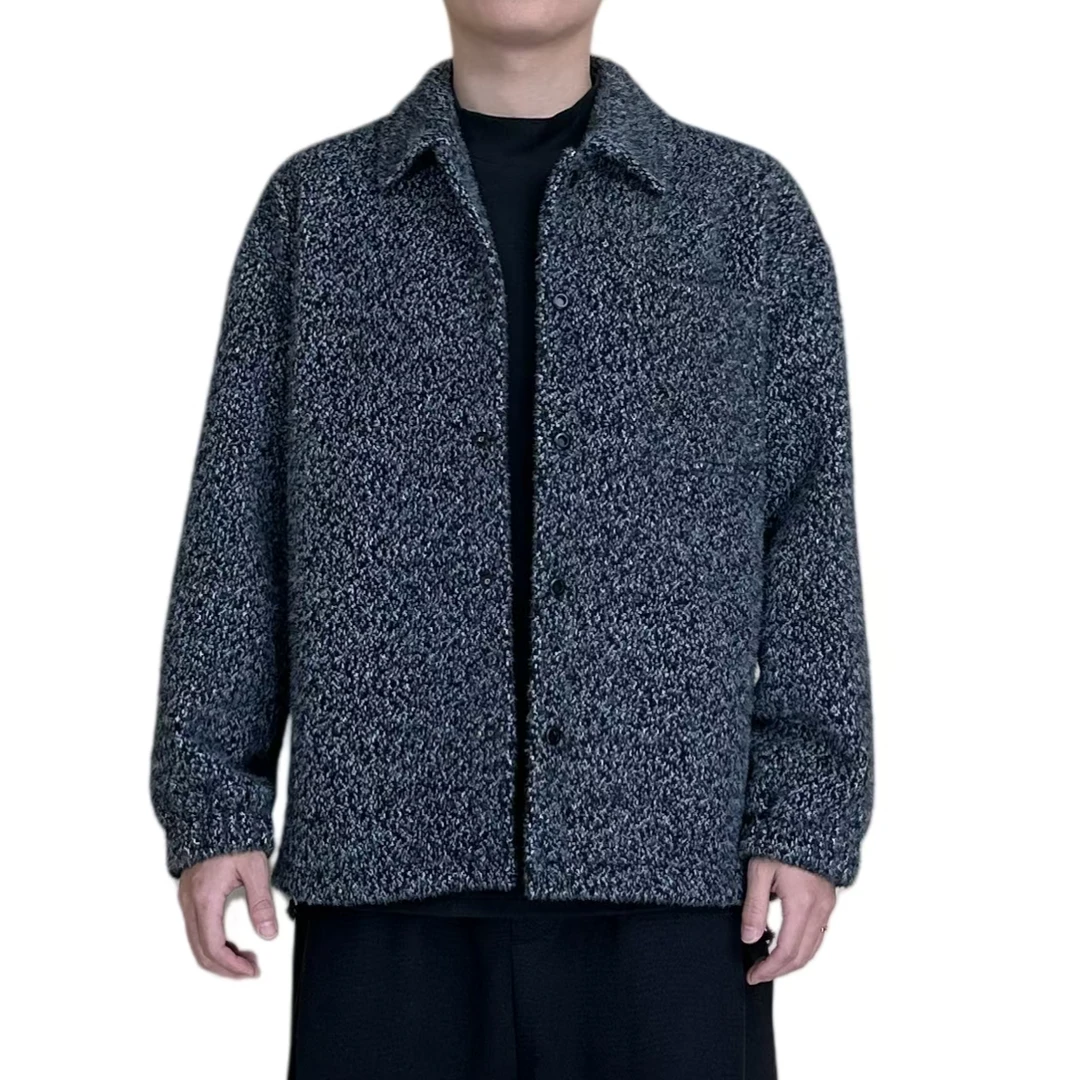 MM2024高级感复古男士夹棉秋冬加厚翻领夹克外套 G88时尚