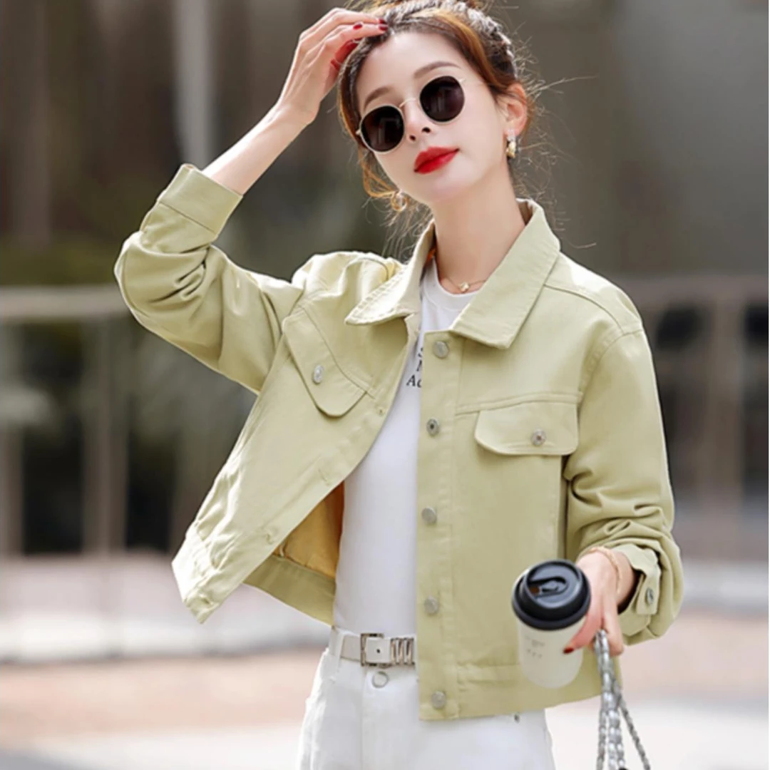 2025春季新款小香风牛仔外套女装春秋学生休闲短款小个子夹克上衣