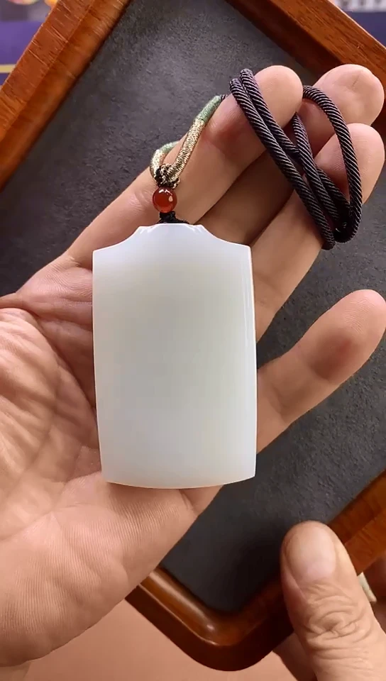 吊坠(不含链)未镶嵌和田玉精品和田玉平安牌